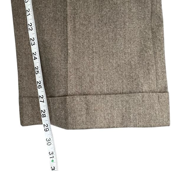 Brooks Brothers Pants Womens 12 Petite Wool Super 120s Vitale Barberis Canonico - Picture 8 of 13